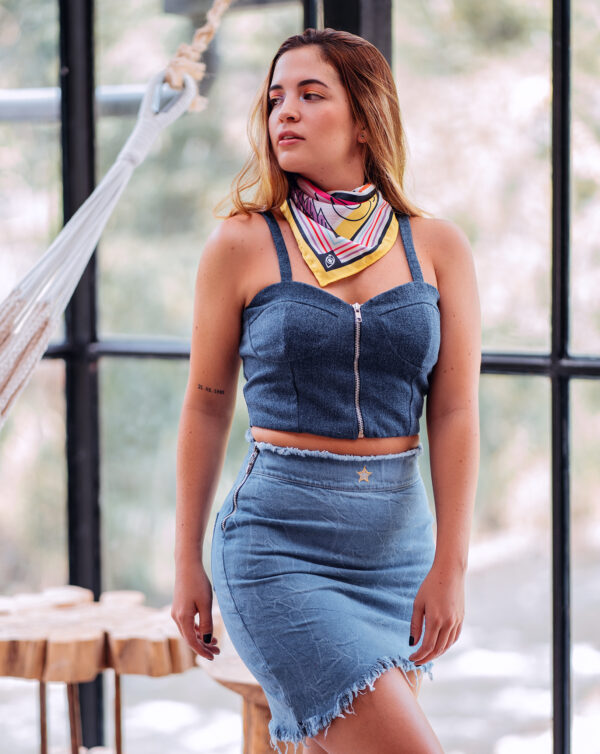 minifalda denim